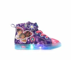 Discount ❤️ Girls' Disney Toddler & Little Kid Encanto Mid Light-Up 👟 Sneakers Purple/Pink ❤️