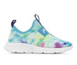 Best Pirce 🛒 Girls' Fila Little Kid & Big Kid Landbuzzer Running 👟 Shoes Green/Blue/Wht ⌛