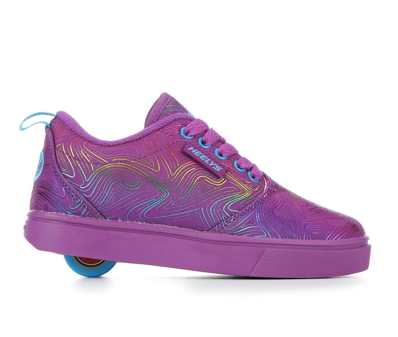 Wholesale ๐ Girls' Heelys Pro 20 ๐ง Girls Print ๐ Sneakers Purple/Rainbow โค๏ธ
