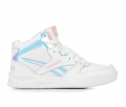 Coupon ๐ Girls' Reebok Little Kid & Big Kid BB4500 Court ๐ Sneakers Wht/Pink Glow ๐