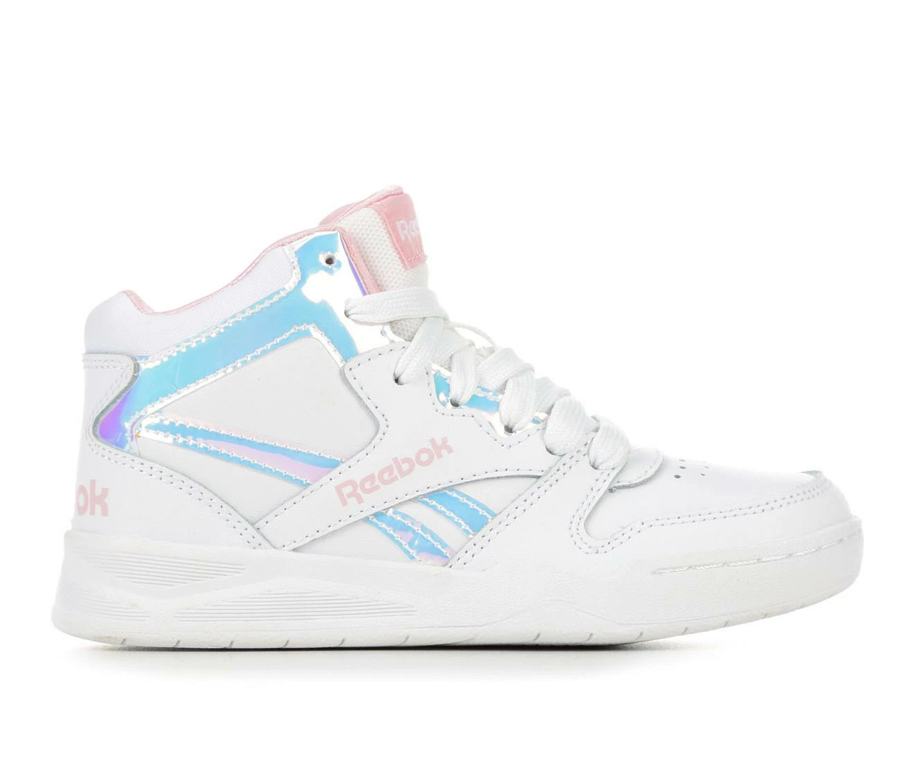 Coupon ๐ Girls' Reebok Little Kid & Big Kid BB4500 Court ๐ Sneakers Wht/Pink Glow ๐