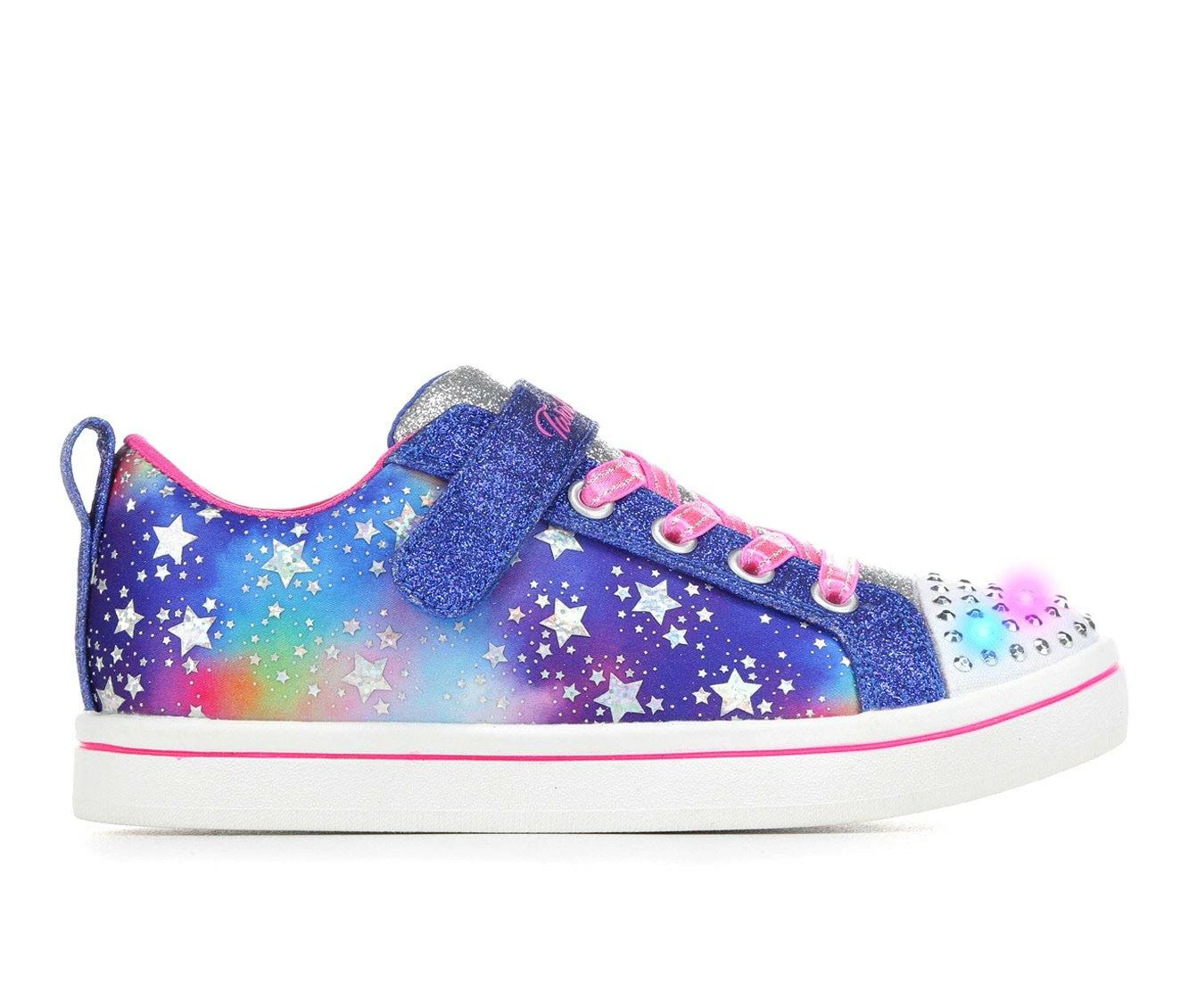Wholesale ๐ฅฐ Girls' Skechers Little Kid Sparkle Rayz Twinkle Toes Light-Up ๐ Sneakers Blue Multi ๐คฉ - Image 2