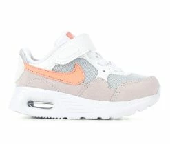 New 🤩 Girls' Nike Infant & Toddler Air Max SC Running 👟 Shoes Wh/Peach/Violet ✔️
