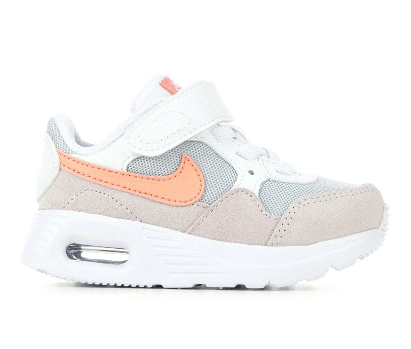 New ๐คฉ Girls' Nike Infant & Toddler Air Max SC Running ๐ Shoes Wh/Peach/Violet โ๏ธ