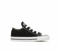 Hot Sale 🌟 Kids' Converse Infant & Toddler Chuck Taylor All Star Ox 👟 Sneakers Black 🔔