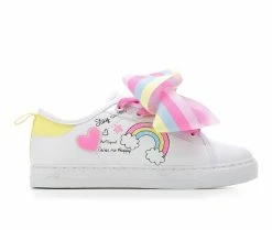 New ๐ Girls' Nickelodeon Toddler & Little Kid & Big Kid JoJo Happy ๐ Sneakers White ๐
