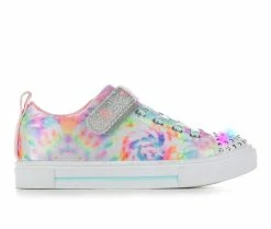 Hot Sale 🎉 Girls' Skechers Little Kid & Big Kid Twinkle Stormy Bright Light-Up 👟 Sneakers Pink/Multi ⌛