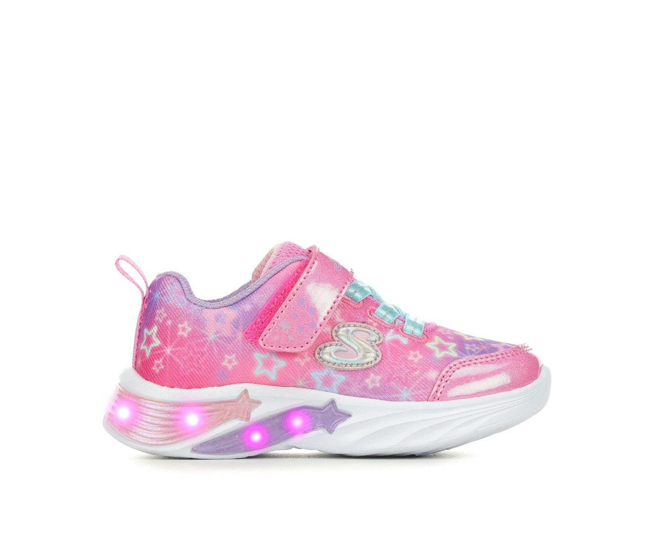 Outlet ๐ Girls' Skechers Toddler Star Sparks Light-Up ๐ Sneakers Pink/Multi ๐