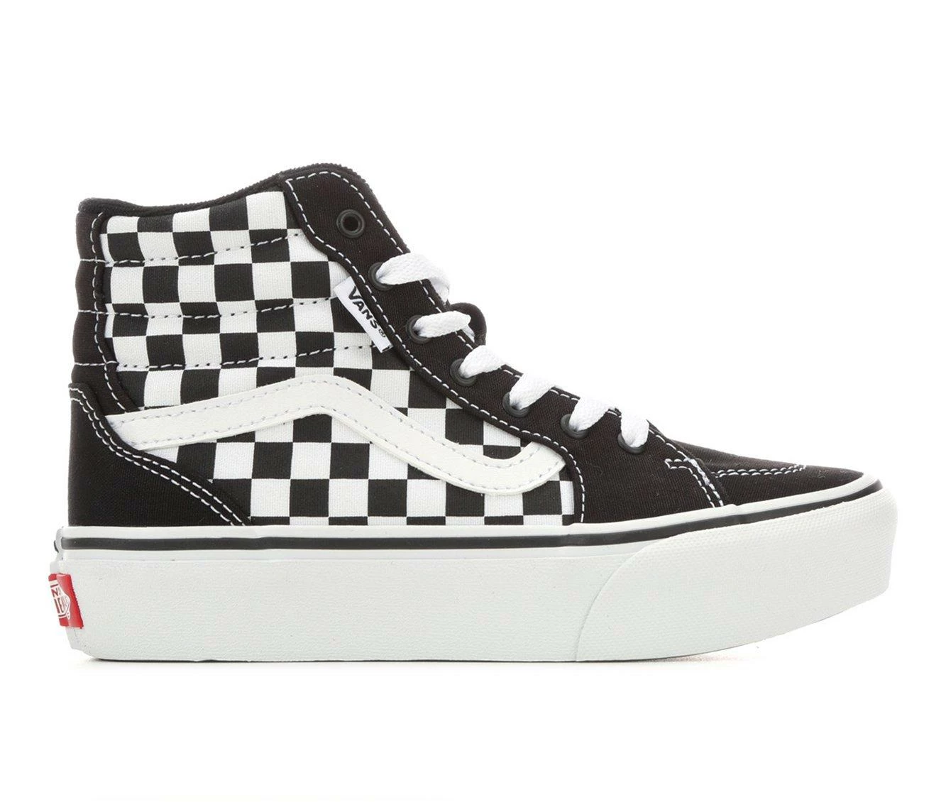 Coupon โ Girls' Vans Little Kid & Big Kid Filmore Hi Platform ๐ Sneakers Blk/Wht/Check ๐