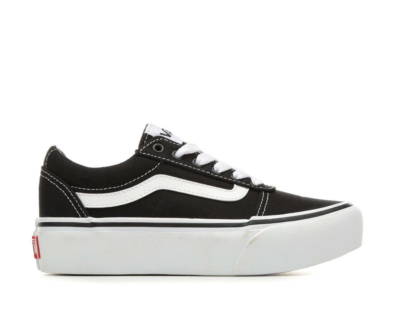 Deals ๐ Girls' Vans Little Kid & Big Kid Ward Platform ๐ Sneakers Black/White ๐
