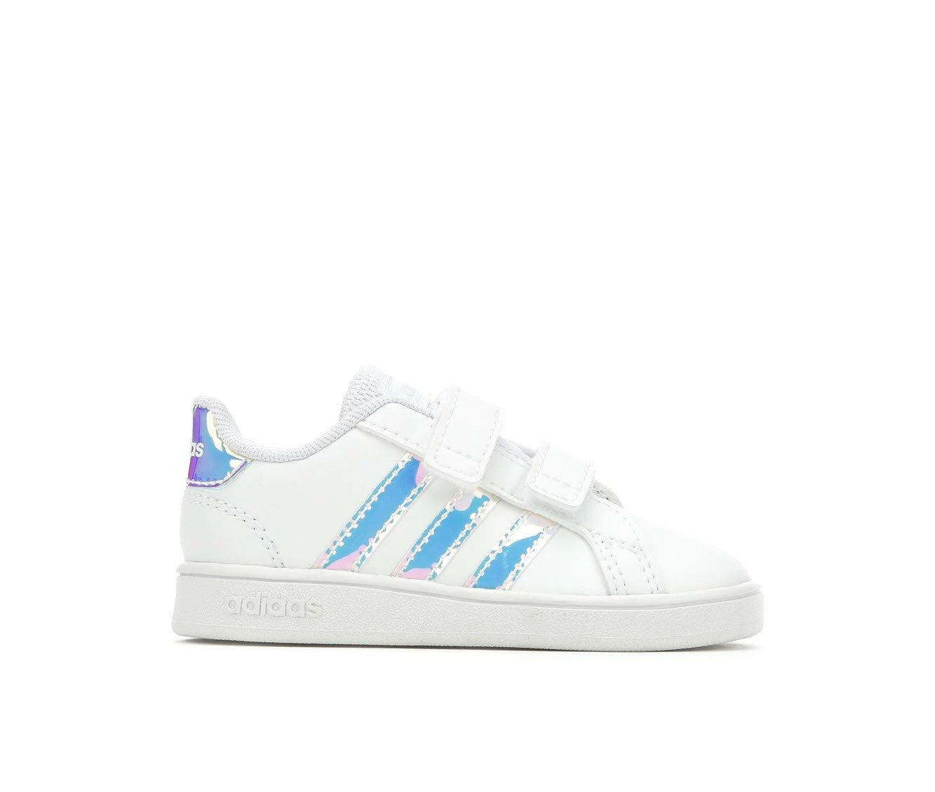 Wholesale ๐ฅฐ Girls' Adidas Infant & Toddler Grand Court ๐ Sneakers Wht/Wht/GryMtl ๐ฅฐ - Image 2