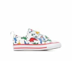 Best deal 🤩 Kids' Converse Infant & Toddler Dino 2V Oxford 👟 Sneakers Wht/red/blu Din 👏