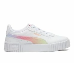 Discount 💯 Girls' Puma Little Kid Carina 2.0 Butterfly 👟 Sneakers White/Yellow 🤩