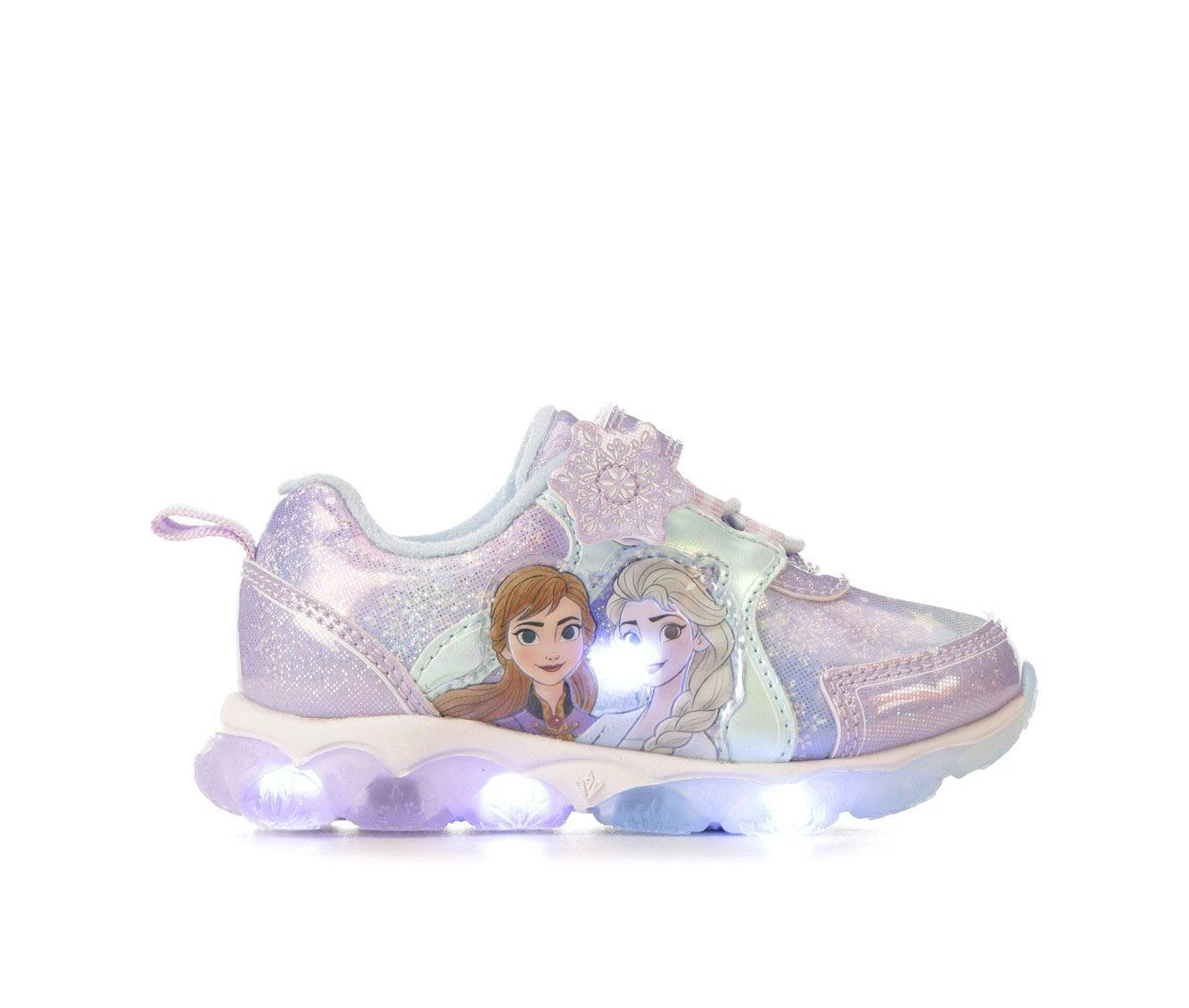 Cheapest ๐ Girls' Disney Little Kid & Big Kid Frozen 21 Light-Up ๐ Sneakers Blue/Lilac โค๏ธ