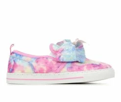 Hot Sale 🔥 Girls' Nickelodeon Little Kid & Big Kid JoJo Tie Dye Slip-On 👟 Sneakers Tie Dye 💯
