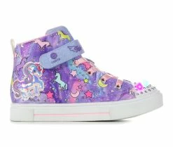 Best reviews of ❤️ Girls' Skechers Little Kid Twinkle Sparks Unicorn Light-Up High-Top 👟 Sneakers Purple Multi 👍