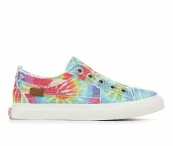 Outlet 💯 Girls' Blowfish Malibu Little Kid & Big Kid Play Slip-On 👟 Sneakers Hippie Tie Dye 💯