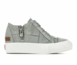 New ๐ Girls' Blowfish Malibu Little Kid & Big Kid Mamba Wedge ๐ Sneakers Sweet Grey ๐