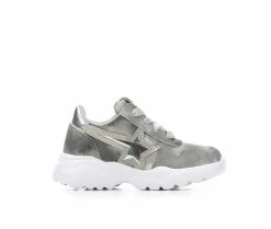 Brand new 🧨 Girls' Bebe Toddler & Little Kid Netali 👟 Sneakers Silver Multi ⭐