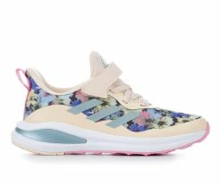 Promo ๐ Girls' Adidas Little Kid Fortarun Strap Sustainable Running ๐ Shoes Pnk/Wht/Floral ๐