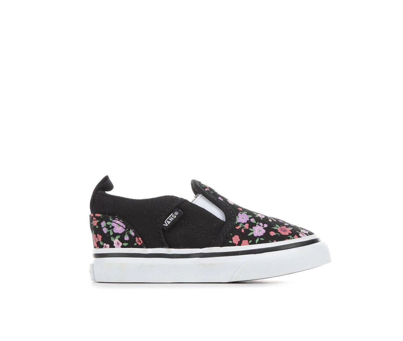 Best deal โญ Girls' Vans Toddler Asher V Print Slip-On ๐ Sneakers Ditsy Floral/bk ๐
