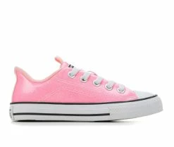 Brand new 🎁 Girls' Converse Little Kid Chuck Taylor All Star Rave Glitter Slip-On 👟 Sneakers Pink/bleach/whi 😉