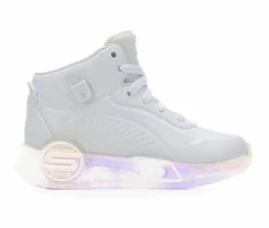 Wholesale 👍 Girls' Skechers Little & Big Kid S-Lights Remix Sound Activated Light-Up 👟 Sneakers White 🤩