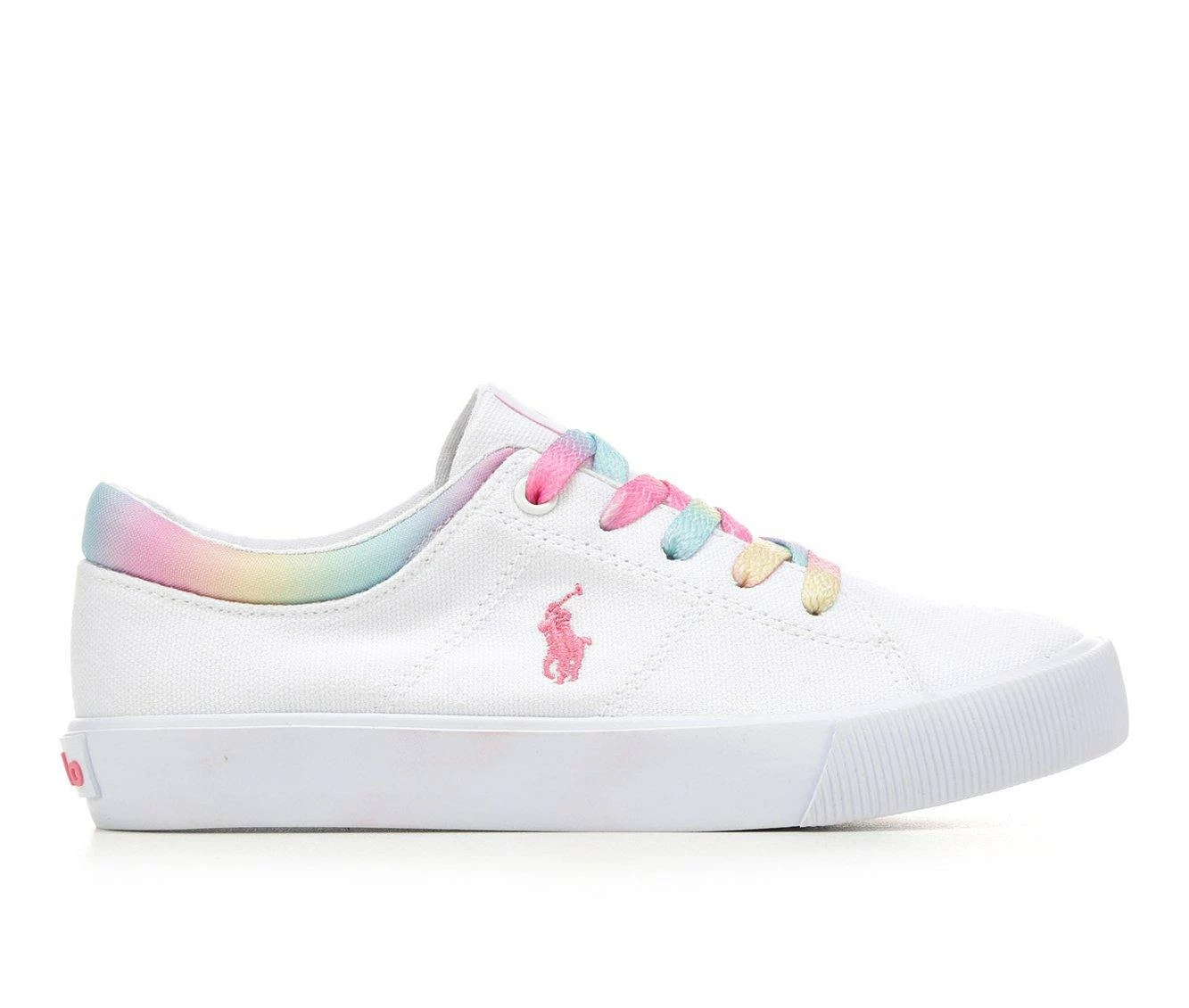 Deals ๐ฏ Girls' Polo Little Kid & Big Kid Elmwood ๐ Sneakers White/Rainbow ๐