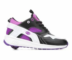 Flash Sale ✨ Girls' Heelys Little Kid & Big Kid Force Wheeled 👟 Sneakers Blk/Purple/Wht 🥰