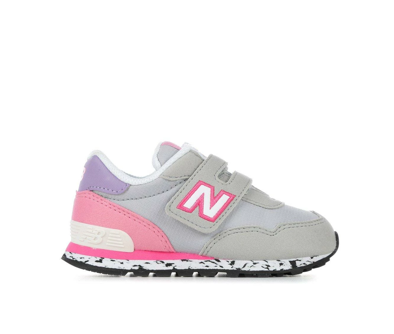 Flash Sale ๐ Girls' New Balance Infant & Toddler 515 IV515DK Running ๐ Shoes Rain Cloud/Pink โญ - Image 2