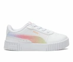 Hot Sale ๐งจ Girls' Puma Infant Carina 2.0 Butterfly ๐ Sneakers Wht/Bfly/Ylw/Pk ๐