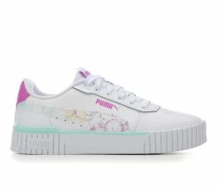 Best Pirce 🎁 Girls' Puma Big Kid Carina 2.0 Bubble Dye 👟 Sneakers Wht/Bubble Dye 🛒