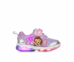 Outlet 👍 Girls' Disney Toddler & Little Kid Sofia 12 Light-Up 👟 Sneakers Pink/Lilac 🎁