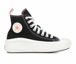 Promo ๐ Girls' Converse Big Kid Chuck Taylor All Star Move Hi Platform ๐ Sneakers Black/Pink/Wht โค๏ธ