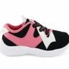 New 🔥 Girls' OshKosh B'gosh Toddler & Little Kid Onix 👟 Sneakers Black/Pink ⌛