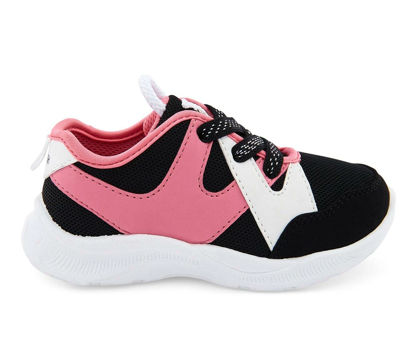 New ๐ฅ Girls' OshKosh B'gosh Toddler & Little Kid Onix ๐ Sneakers Black/Pink โ - Image 2