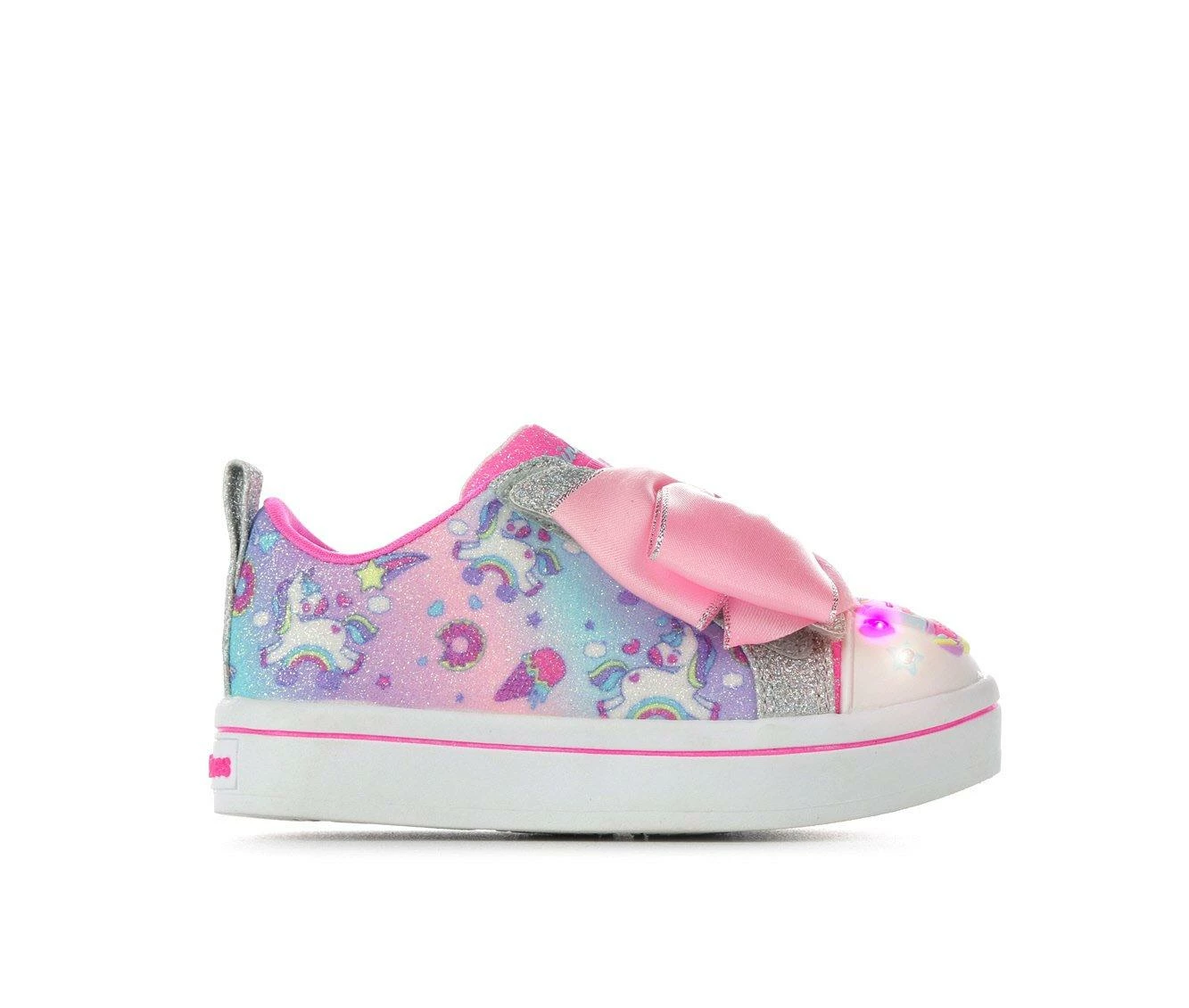 Best Pirce โ๏ธ Girls' Skechers Toddler & Little Kid Twi-Lites 2.0 Unicorn Light-Up ๐ Sneakers Pink Multi ๐ - Image 2