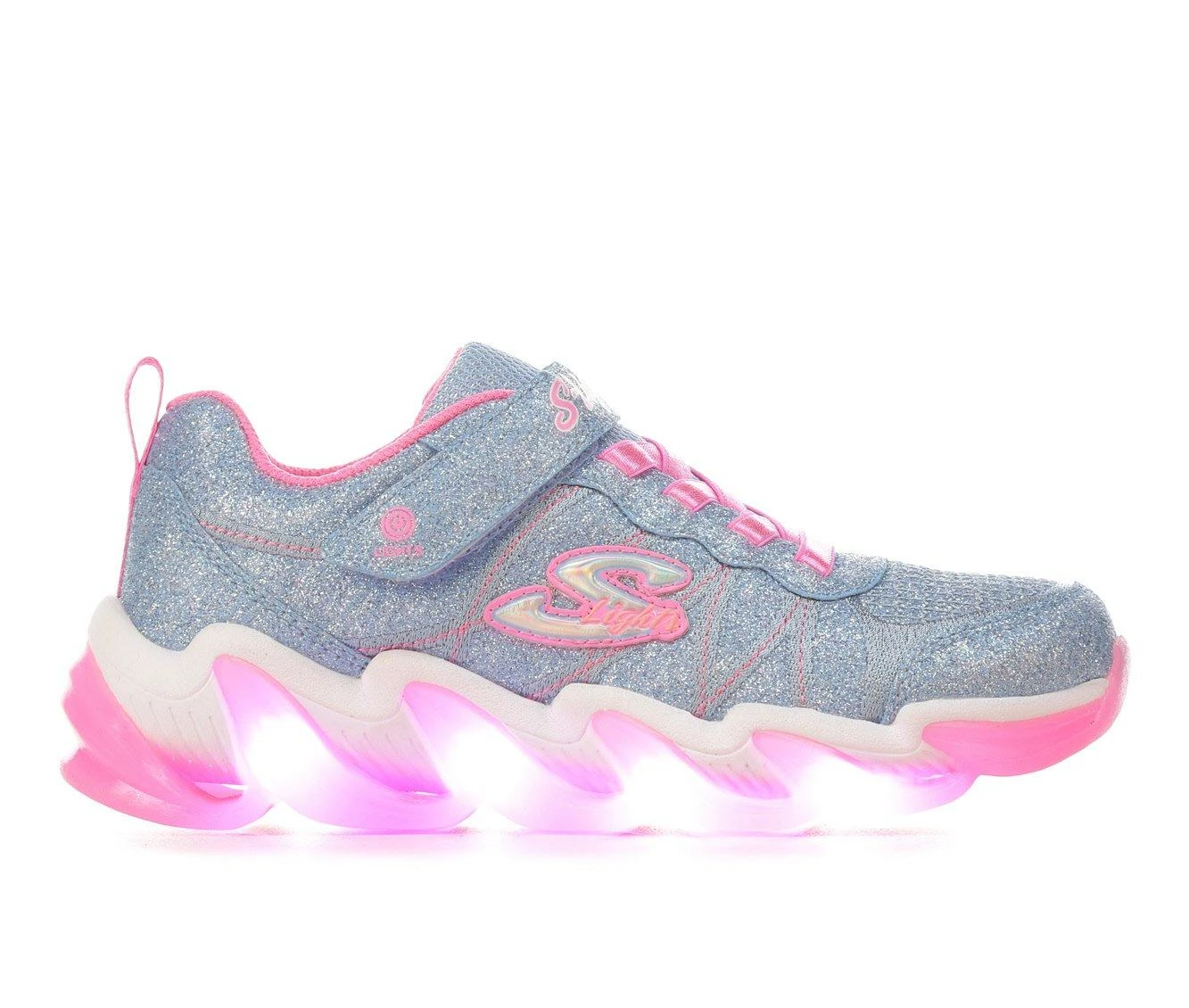 Buy ๐คฉ Girls' Skechers Little Kid & Big Kid Hyper Surge Light-Up ๐ Sneakers LightBlue/Pink ๐