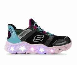 Top 10 💯 Girls' Skechers Little Kid & Big Kid Adapt Galaxy Lites Slip-Ins Light-Up 👟 Sneakers Black/Multi 🥰
