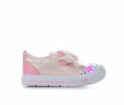 Flash Sale ✨ Girls' Skechers Toddler Twinkle Flex Daisy Joy Light-Up 👟 Sneakers Pink 🥰