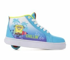 Wholesale ✔️ Kids' Heelys Little Kid & Big Kid Racer SpongeBob Chill Wheeled 👟 Sneakers Blue/Wht/Chill ⌛
