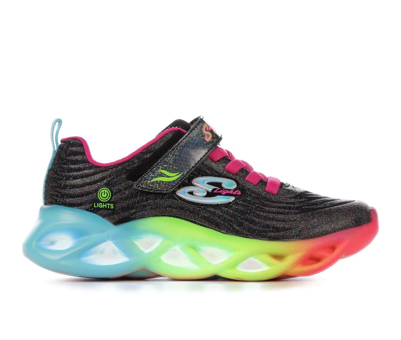 Top 10 ๐ฏ Girls' Skechers Little Kid & Big Kid Twisty Brights Light-Up ๐ Sneakers Black/Rainbow ๐ฅ
