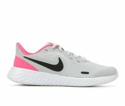 Brand new ๐ Girls' Nike Big Kid Revolution 5 Running ๐ Shoes Dust/Bk/HypPink ๐