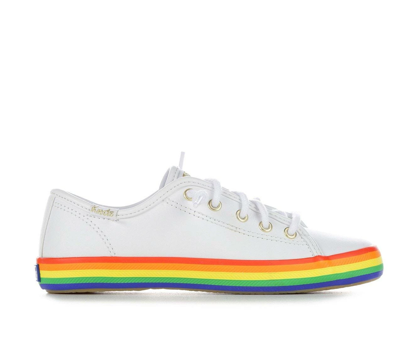 Coupon ๐งจ Girls' Keds Little Kid & Big Kid Kickstart Seasonal ๐ Sneakers White/Rainbow ๐ - Image 2