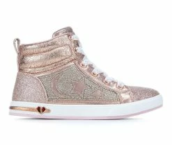 Brand new ✨ Girls' Skechers Little Kid & Big Kid Shoutouts Starry Aligned High-Top 👟 Sneakers Rose Gold 🌟