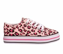 Budget 🎉 Girls' Paris Blues Little Kid Maxie Platform 👟 Sneakers Pink ✨