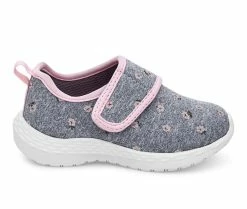 Hot Sale โญ Girls' Carters Toddler & Little Kid Lorena ๐ Sneakers Grey/Pnk Floral โค๏ธ
