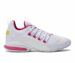 Promo ๐ Girls' Puma Big Kid Axelion Mesh Jr. ๐ Sneakers White/Purple โญ