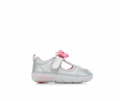 Hot Sale 😉 Girls' Skechers Infant & Toddler Learners Crib 👟 Shoes Silver/Pink ✨