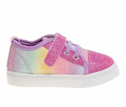 Cheapest 🌟 Girls' Nanette Lepore Toddler Nina 👟 Sneakers Multi Glitter ❤️